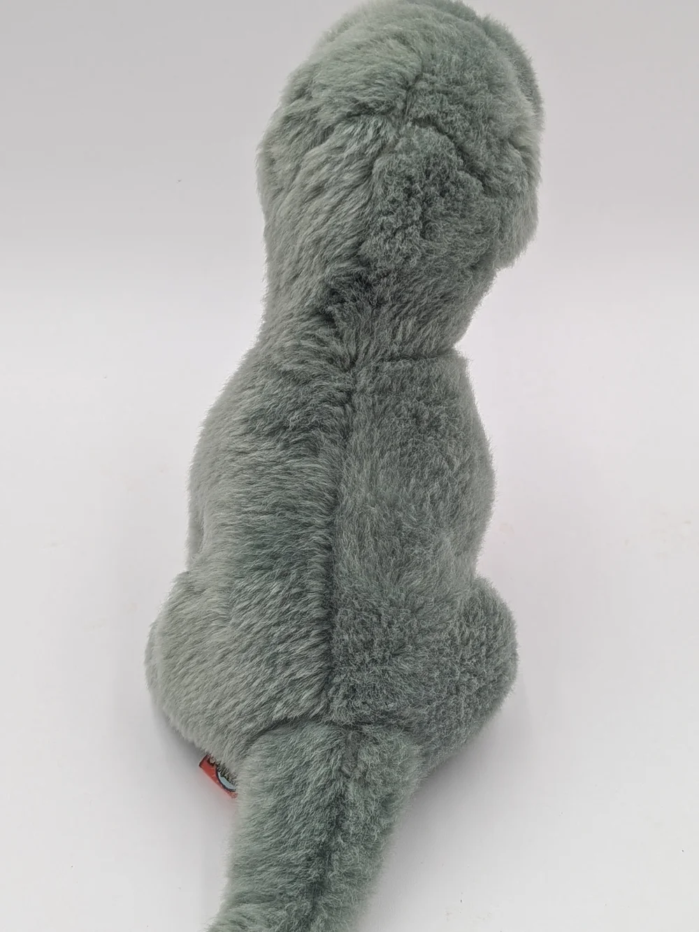 Plush Dino Stuffed Animal in Sage Green and Tan